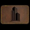 Faux Leather Engravable Patch - Round-Corner Rectangular Thumbnail