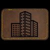 Faux Leather Engravable Patch - Round-Corner Rectangular Thumbnail