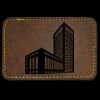 Faux Leather Engravable Patch - Round-Corner Rectangular Thumbnail