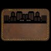 Faux Leather Engravable Patch - Round-Corner Rectangular Thumbnail