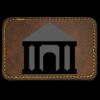 Faux Leather Engravable Patch - Round-Corner Rectangular Thumbnail