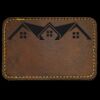 Faux Leather Engravable Patch - Round-Corner Rectangular Thumbnail