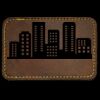 Faux Leather Engravable Patch - Round-Corner Rectangular Thumbnail