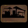 Faux Leather Engravable Patch - Round-Corner Rectangular Thumbnail