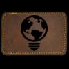 Faux Leather Engravable Patch - Round-Corner Rectangular Thumbnail