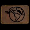 Faux Leather Engravable Patch - Round-Corner Rectangular Thumbnail