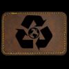 Faux Leather Engravable Patch - Round-Corner Rectangular Thumbnail