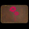 Faux Leather Engravable Patch - Round-Corner Rectangular Thumbnail