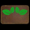 Faux Leather Engravable Patch - Round-Corner Rectangular Thumbnail