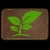Faux Leather Engravable Patch - Round-Corner Rectangular Thumbnail