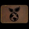 Faux Leather Engravable Patch - Round-Corner Rectangular Thumbnail