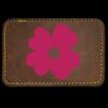 Faux Leather Engravable Patch - Round-Corner Rectangular Thumbnail