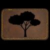 Faux Leather Engravable Patch - Round-Corner Rectangular Thumbnail