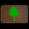 Faux Leather Engravable Patch - Round-Corner Rectangular Thumbnail