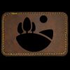 Faux Leather Engravable Patch - Round-Corner Rectangular Thumbnail