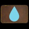 Faux Leather Engravable Patch - Round-Corner Rectangular Thumbnail