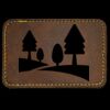 Faux Leather Engravable Patch - Round-Corner Rectangular Thumbnail