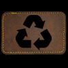 Faux Leather Engravable Patch - Round-Corner Rectangular Thumbnail