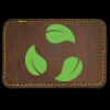 Faux Leather Engravable Patch - Round-Corner Rectangular Thumbnail