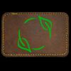 Faux Leather Engravable Patch - Round-Corner Rectangular Thumbnail