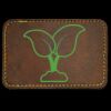 Faux Leather Engravable Patch - Round-Corner Rectangular Thumbnail