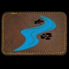 Faux Leather Engravable Patch - Round-Corner Rectangular Thumbnail