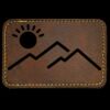 Faux Leather Engravable Patch - Round-Corner Rectangular Thumbnail