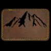 Faux Leather Engravable Patch - Round-Corner Rectangular Thumbnail