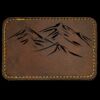 Faux Leather Engravable Patch - Round-Corner Rectangular Thumbnail
