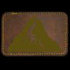 Faux Leather Engravable Patch - Round-Corner Rectangular Thumbnail