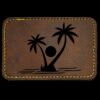 Faux Leather Engravable Patch - Round-Corner Rectangular Thumbnail