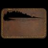 Faux Leather Engravable Patch - Round-Corner Rectangular Thumbnail