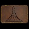 Faux Leather Engravable Patch - Round-Corner Rectangular Thumbnail