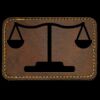 Faux Leather Engravable Patch - Round-Corner Rectangular Thumbnail