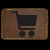Faux Leather Engravable Patch - Round-Corner Rectangular Thumbnail