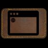 Faux Leather Engravable Patch - Round-Corner Rectangular Thumbnail