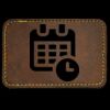 Faux Leather Engravable Patch - Round-Corner Rectangular Thumbnail