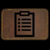 Faux Leather Engravable Patch - Round-Corner Rectangular Thumbnail