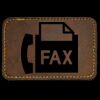 Faux Leather Engravable Patch - Round-Corner Rectangular Thumbnail