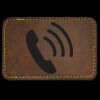 Faux Leather Engravable Patch - Round-Corner Rectangular Thumbnail