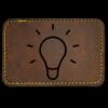 Faux Leather Engravable Patch - Round-Corner Rectangular Thumbnail