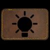 Faux Leather Engravable Patch - Round-Corner Rectangular Thumbnail