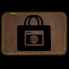 Faux Leather Engravable Patch - Round-Corner Rectangular Thumbnail