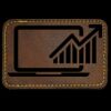 Faux Leather Engravable Patch - Round-Corner Rectangular Thumbnail