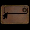 Faux Leather Engravable Patch - Round-Corner Rectangular Thumbnail
