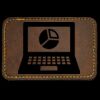 Faux Leather Engravable Patch - Round-Corner Rectangular Thumbnail