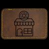 Faux Leather Engravable Patch - Round-Corner Rectangular Thumbnail