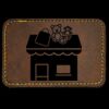 Faux Leather Engravable Patch - Round-Corner Rectangular Thumbnail