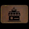 Faux Leather Engravable Patch - Round-Corner Rectangular Thumbnail