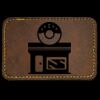 Faux Leather Engravable Patch - Round-Corner Rectangular Thumbnail